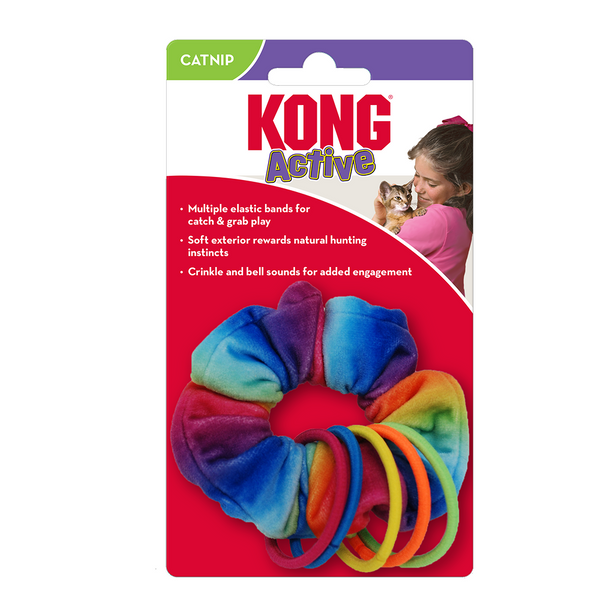 Kong Cat Active Scrunchie Toy for Cats (Multicolour)