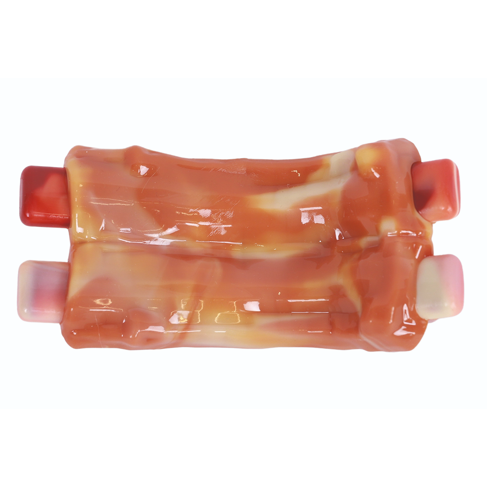 M Pets Carnivore Spare Ribs Bacon Scented Chew Toy for Dogs (Orange) Dogs-Toys M Pets