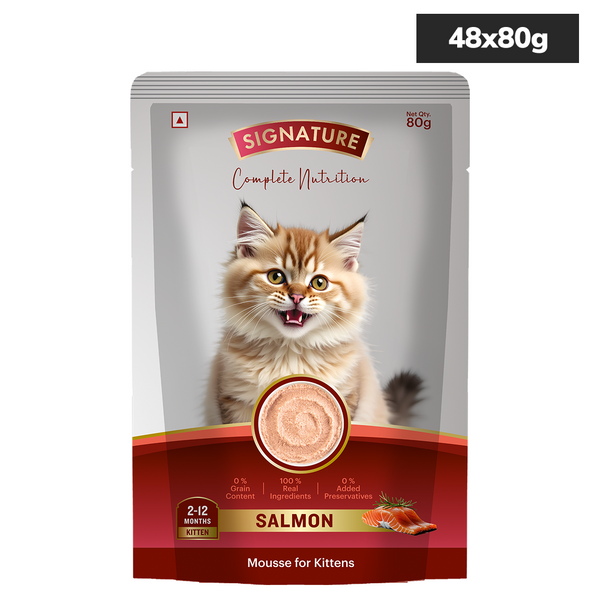 Signature Grain Zero Salmon Mousse Kitten Cat Wet Food
