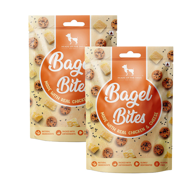 HUFT Bagel Bites Gluten Free Real Chicken & Cheese Dog Treats