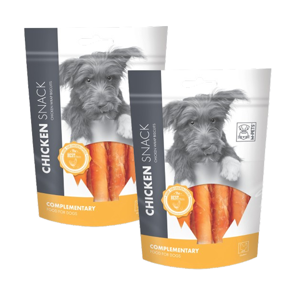 M PETS Chicken Wrap Biscuits Treats for Dogs Dog Treats + Others M Pets 2x80g