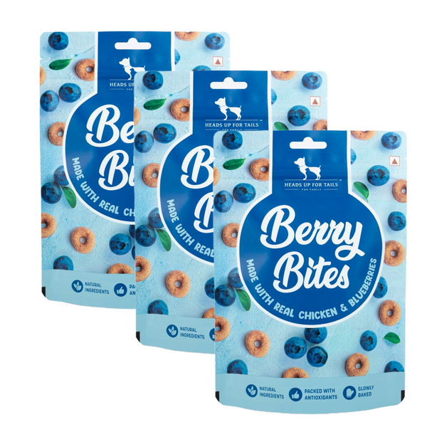 HUFT Berry Bites Real Chicken & Blueberries Dog Treats