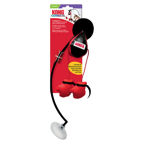 Kong Connects Window Boxing Toy for Cats (Red & Black)