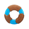 Kong CoreStrength Bamboo Ring Toy for Dogs (Brown & Blue) Dogs-Toys Kong L