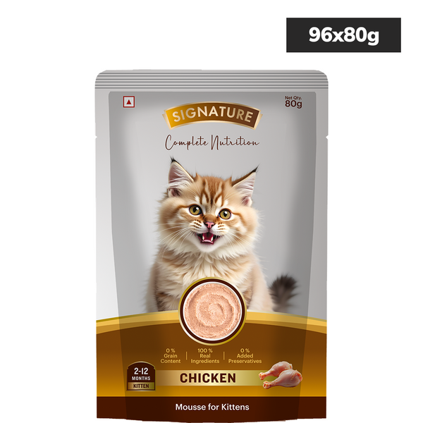 Signature Grain Zero Chicken Mousse Kitten Cat Wet Food