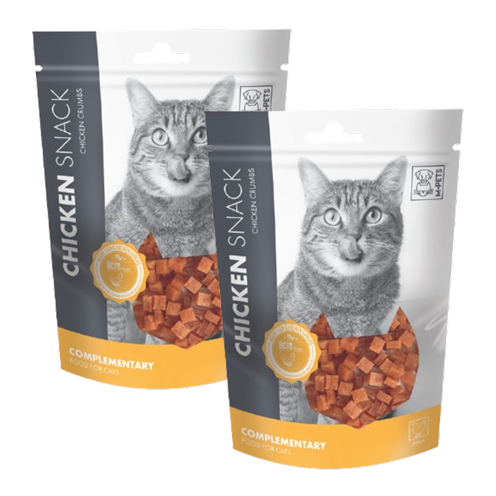 M PETS Chicken Crumbs Treats for Cats Cats-Treats & Others M Pets 2x80g