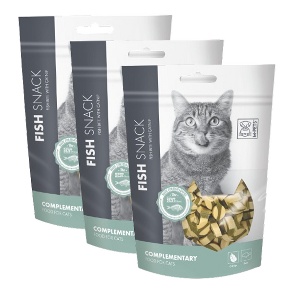 M PETS  Fish Bite With Catnip Treats for Cats