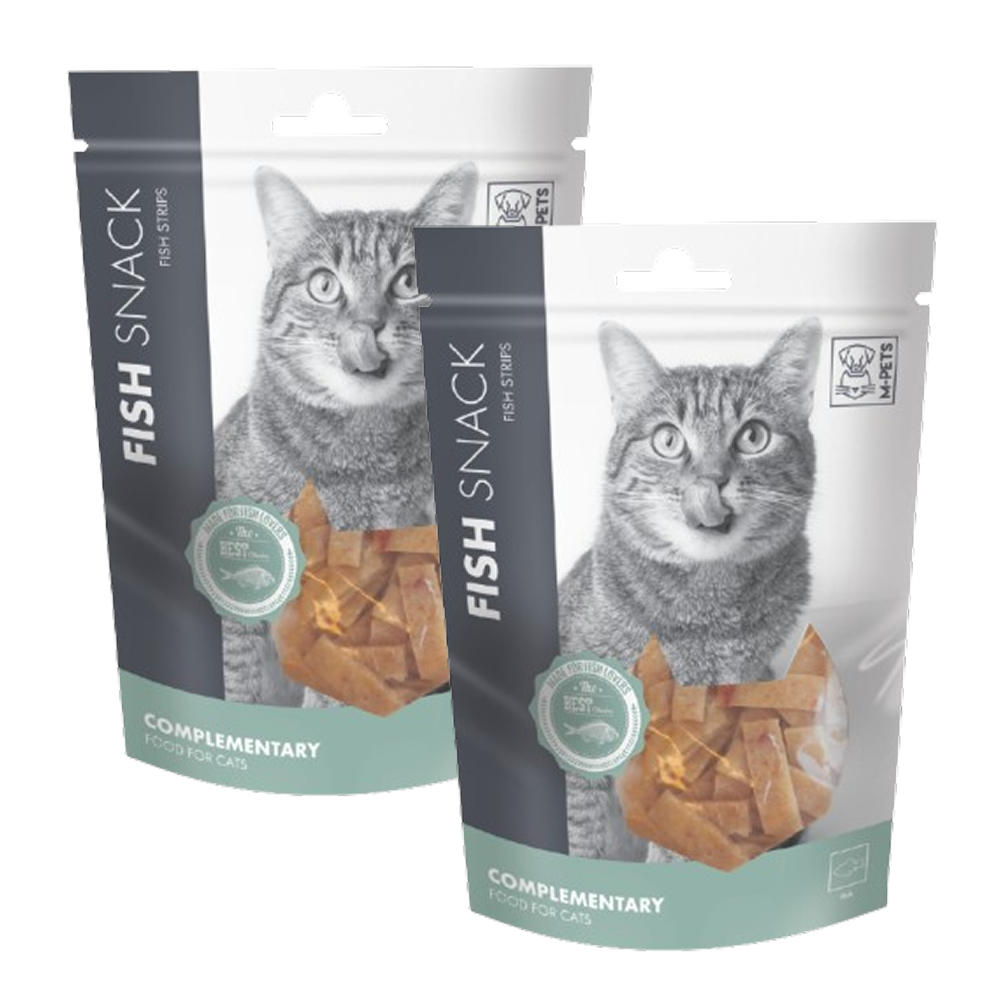 M PETS Fish Strips Treats for Cats Cats-Treats & Others M Pets 2x80g
