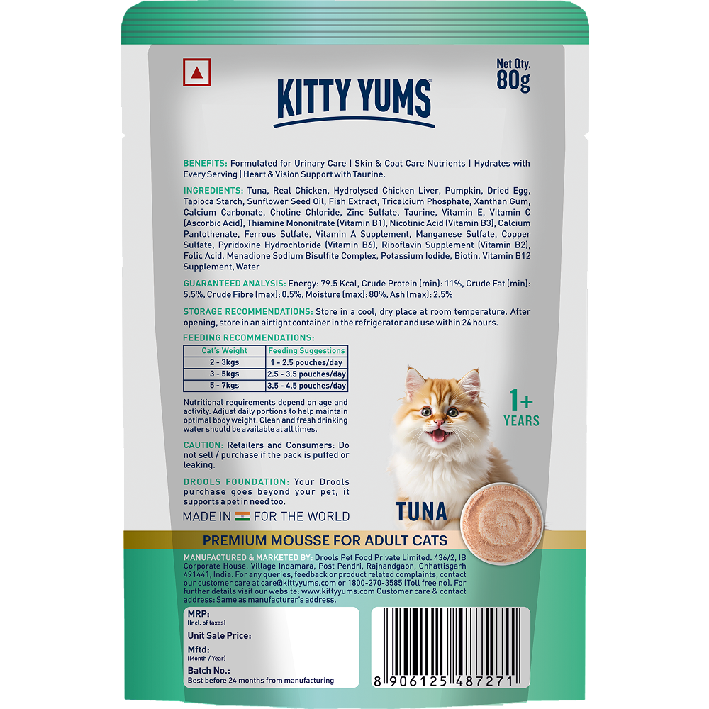 Kitty Yum Tuna Mousse Adult Cat Wet Food Cats-Wet Food Kitty Yums