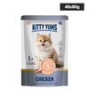 Kitty Yum Chicken Mousse Adult Cat Wet Food Cats-Wet Food Kitty Yums 48x80g