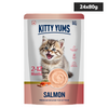 Kitty Yum Salmon Mousse Kitten Cat Wet Food Cats-Wet Food Kitty Yums 24x80g