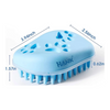 Hank 3 in 1 Bath Brush for Pets (Blue) Dog-Grooming Supplies Hank
