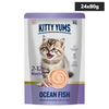 Kitty Yum Ocean Fish Mousse Kitten Cat Wet Food Cats-Wet Food Kitty Yums 24x80g