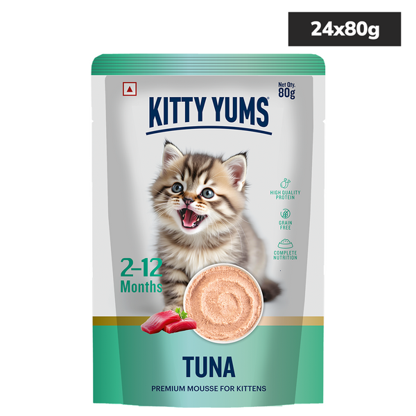 Kitty Yum Chicken and Tuna Mousse Combo Kitten Cat Wet Food