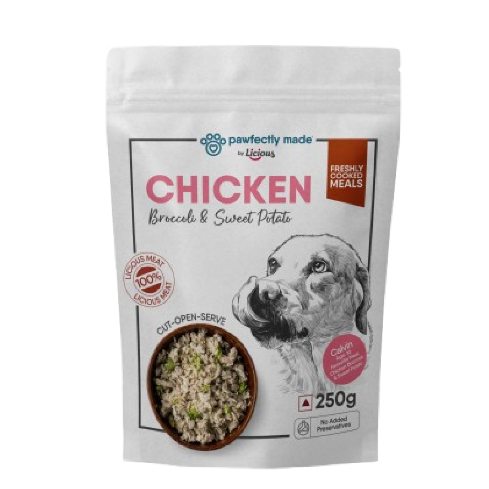Pawfectly Made By Licious Chicken Broccoli & Sweet Potato Home Meal for Dogs Home Meals Pawfectly Made By Licious 250g