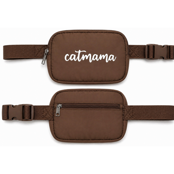 Talking Dog Club Catmama Crossbody Treat & Walk Bag (Brown)