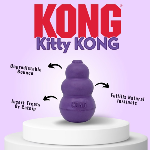 Kong Kitty Kong Toy for Cats (Purple)
