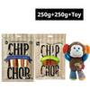 Chip Chops Chicken & Codfish Sandwich and Chicken Tenders with GiGwi Monkey Plush Toy Combo for Dogs Exclusive Combo Exclusive Combo 250g+250g+Toy