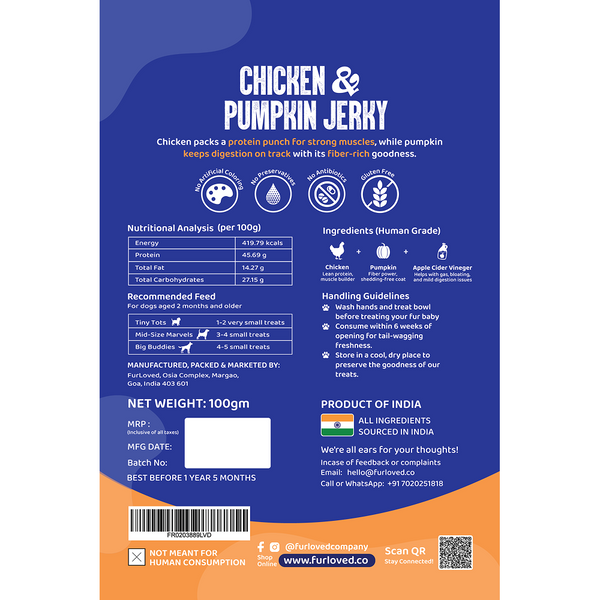 FurLoved Carrot Chicken Dog Treats