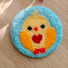 Furry Tales Waffles Chick Handtufted Coaster Pet Parent-Gifting & Merch Furry Tales Dropship