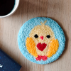 Furry Tales Waffles Chick Handtufted Coaster Pet Parent-Gifting & Merch Furry Tales Dropship 5in