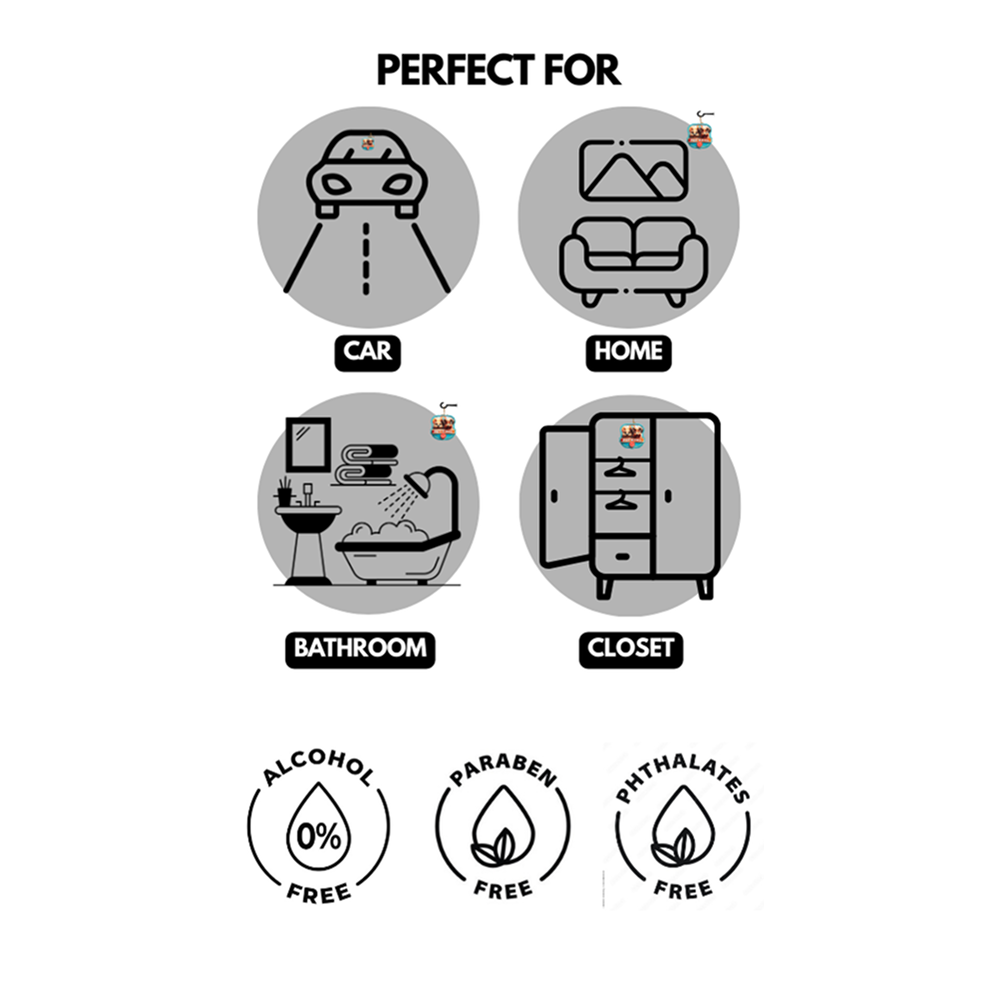PET’O’PAL Vanilla Paws Pet Safe Hanging Air Freshener for Car, Home & Pet Spaces Pet Parent-Home & Car PET’O’PAL
