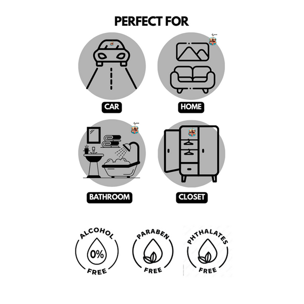 PET’O’PAL Cool Belly Pet Safe Hanging Air Freshener for Car, Home & Pet Spaces