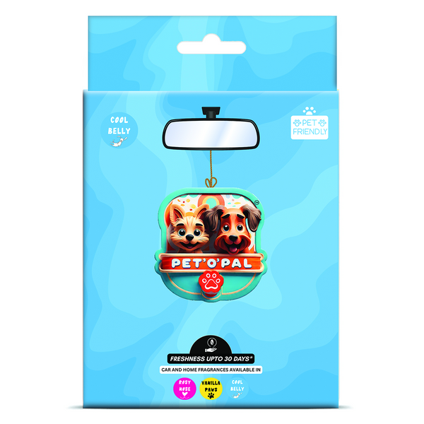 PET’O’PAL Cool Belly Pet Safe Hanging Air Freshener for Car, Home & Pet Spaces