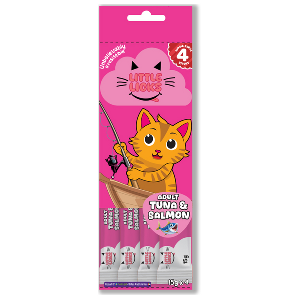 Smudges Little Licks Tuna and Salmon Creamy Bisque Adult Cat Treats