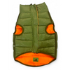 Woofiezz Warm & Comfortable Winter Jackets for Dogs and Cats (Orange/Olive Green) Both-Clothing & Accessories Woofiezz Dropship
