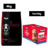 Drools Focus Super Premium Dry Food and Chicken & Chicken Liver Chunks in Gravy Puppy Dog Wet Food Combo Dogs- Dry Food Drools Focus 4kg+15x150g