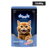 Drools Ocean Fish Mousse Adult Cat Wet Food Cats-Wet Food Drools 12x80g
