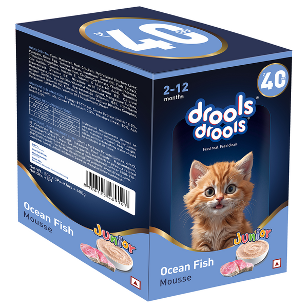 Drools Ocean Fish Mousse Kitten Cat Wet Food