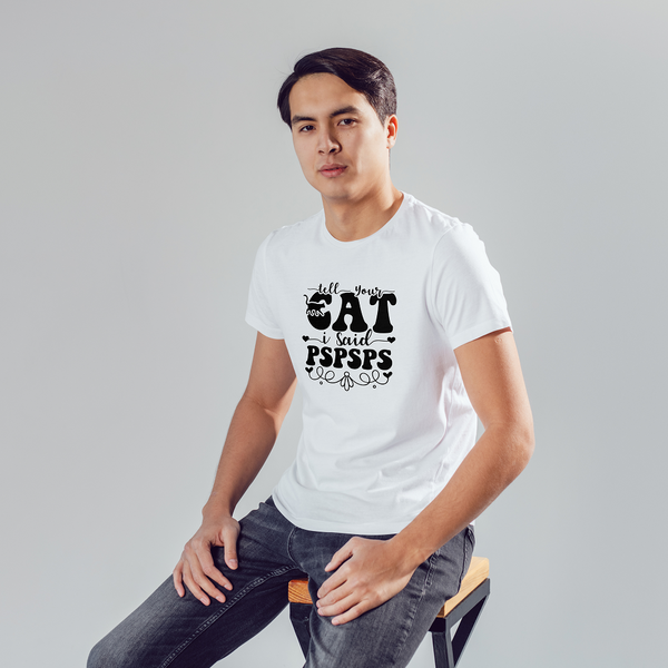 Seek Buy Love Cat Whispers Regular Tee (White)