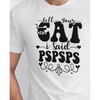 Seek Buy Love Cat Whispers Regular Tee (White) Pet Parent-Clothing & Accessories Seek Buy Love Dropship