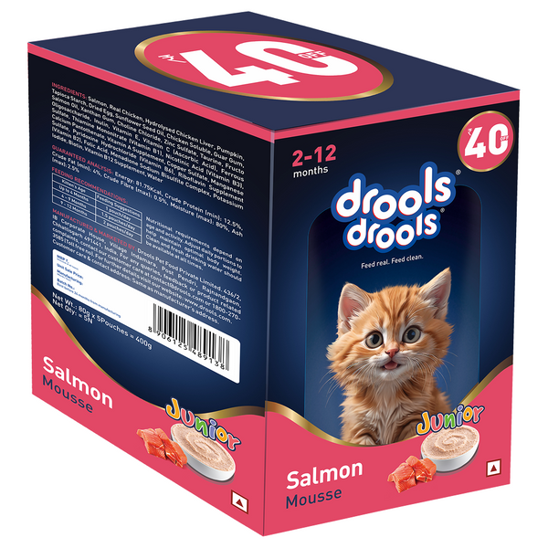 Drools Salmon Mousse Kitten Cat Wet Food