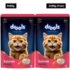Drools Salmon Mousse Adult Cat Wet Food Cats-Wet Food Drools 8x80g+2x80g (Free)