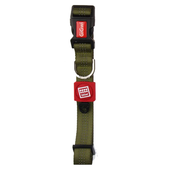 GiGwi Classic Line Collar for Dogs (Olive Green)