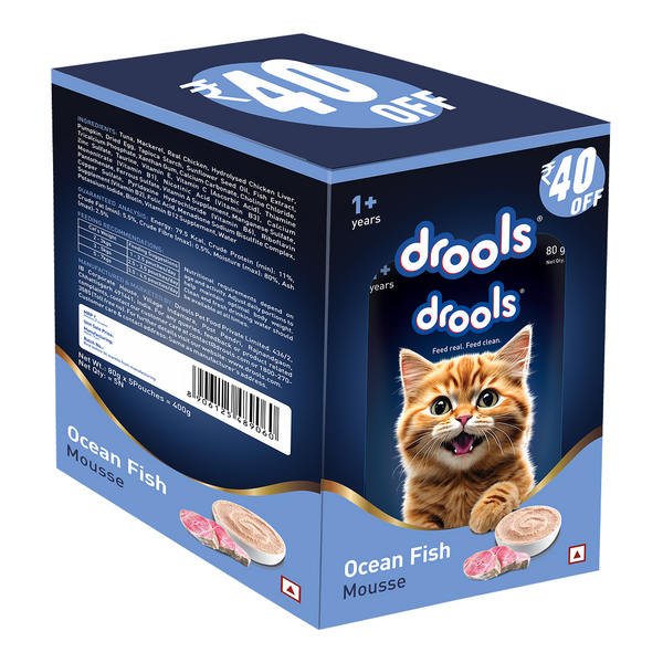 Drools Ocean Fish Mousse Adult Cat Wet Food