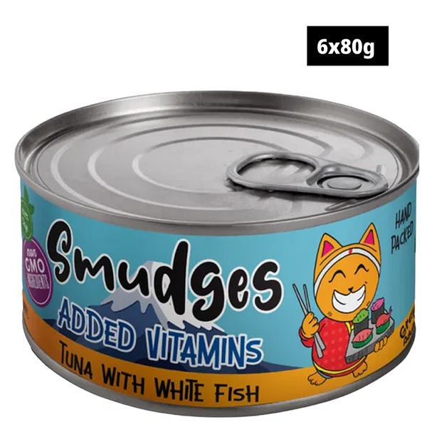 Smudges Tuna with White Fish in Gravy Adult Cat Wet Food