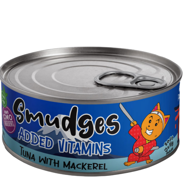 Smudges Tuna Flakes with Mackerel in Soft Jelly Adult Cat Wet Food