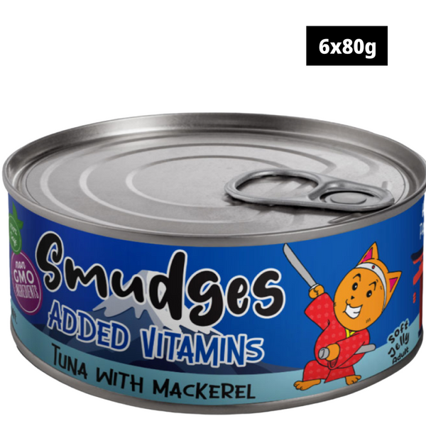 Smudges Tuna Flakes with Mackerel in Soft Jelly Adult Cat Wet Food