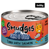 Smudges Tuna Flakes with Salmon in Soft Jelly Adult Cat Wet Food Cats-Wet Food Smudges 6x80g