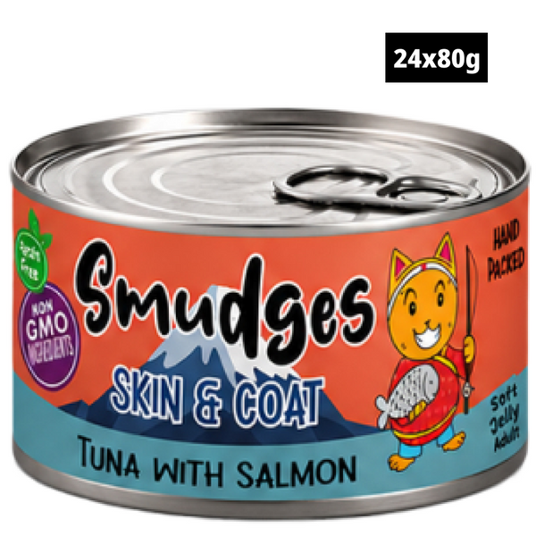 Smudges Tuna Flakes with Salmon in Soft Jelly Adult Cat Wet Food