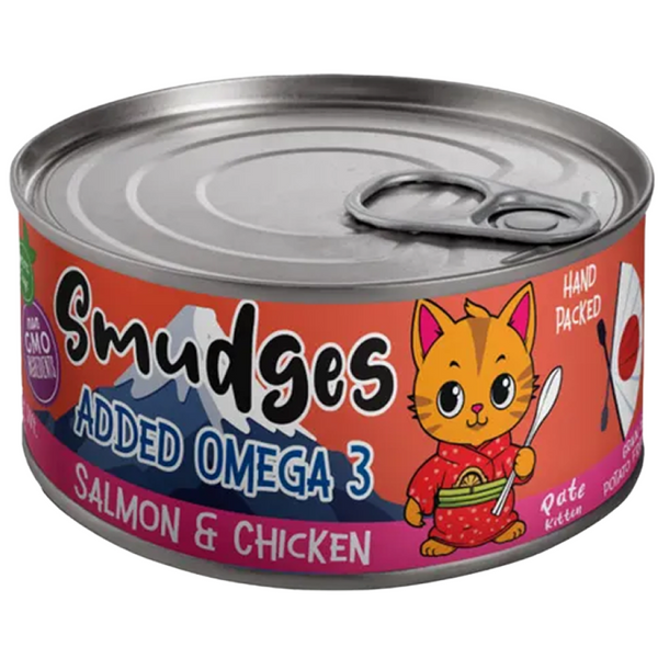 Smudges Salmon Pate Mixed with Shredded Chicken Kitten Wet Food