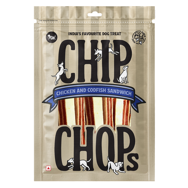 Chip Chops Chicken and Codfish Sandwich Dog Treats