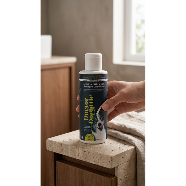 Doctor Doglittle Probiotic Sensitive Skin 2 in 1 Shampoo Conditioner for Dogs