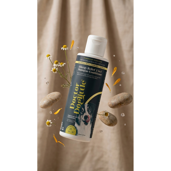 Doctor Doglittle Probiotic Allergy Relief 2 in 1 Shampoo Conditioner for Dogs