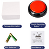 Pet Vogue Voice Recording Interactive Button for Dogs & Cats (Red) Dogs-Toys Pet Vogue