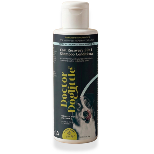 Doctor Doglittle Probiotic Coat Recovery 2 in 1 Shampoo Conditioner for Dogs